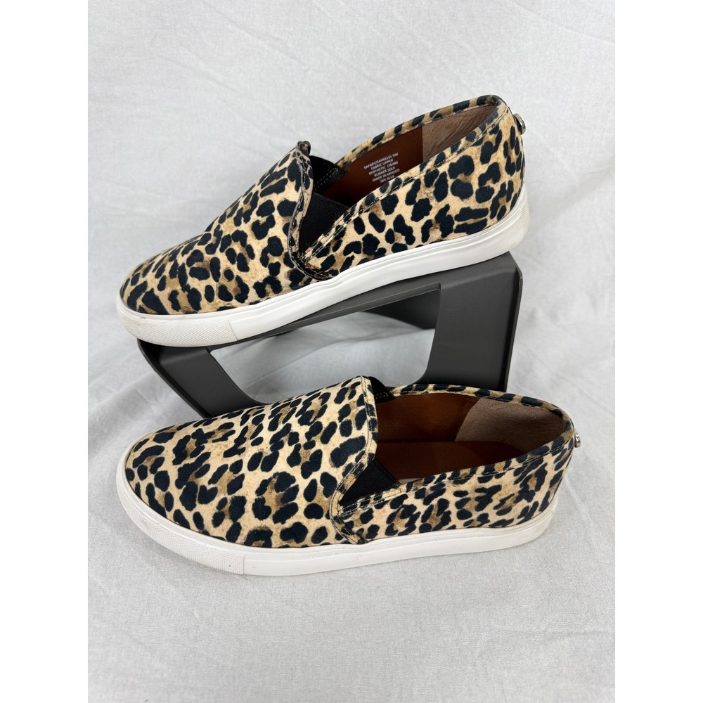 Steve Madden Safary‎ Leopard Print Slip On Sneakers Shoes Size 9M - Picture 9 of 13